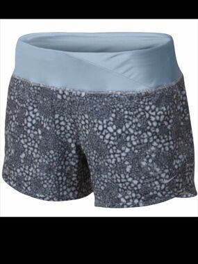 Nike Blue Printed Rival Running Training Shorts